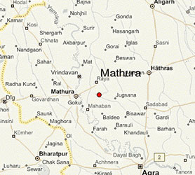 Mapa de Mathura